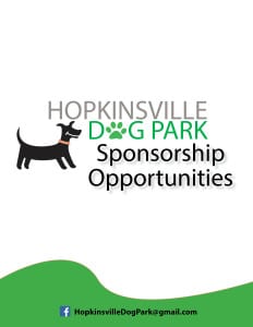 Hopkinsville Dog Park Sponsorship Opportunities Packet