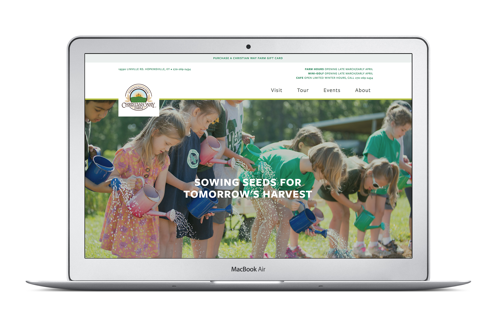 Christian Way Farm Website Design