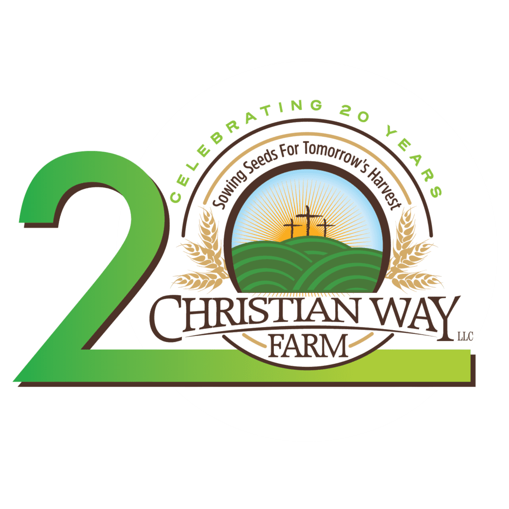 Christian Way Farm 20 Year Logo